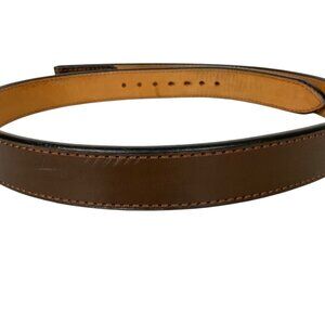 Texas Leathercraft Mens Duty Gun Belt Strap Size 45 Brown Thick Heavy Leather